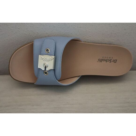 Dr. Scholl's Women's Sz 7M Summer Blue Island Icon Buckle Slide Sandals SIB - Picture 7 of 11